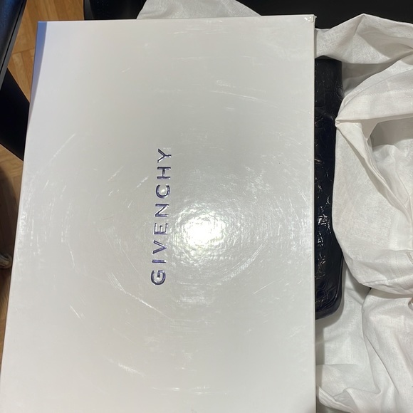 Givenchy Doodle Ankle Boot Black Croc Print Size 38.5. - Picture 14 of 14